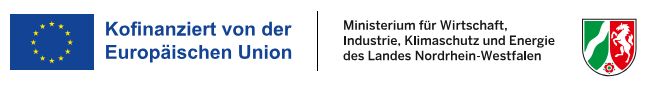 Förderlogo der EU und des NRW-Wirtschaftsministeriums