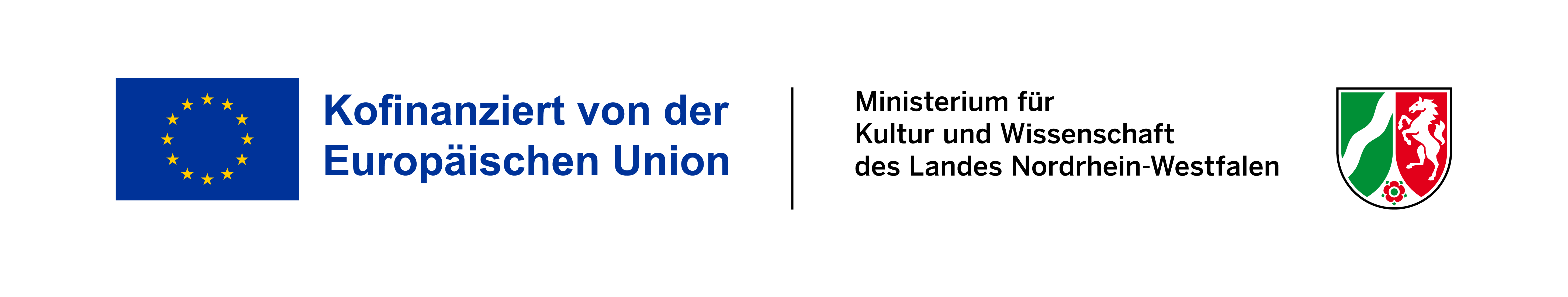 EFRE-Logokombination EU und NRW-Wissenschaftsministerium