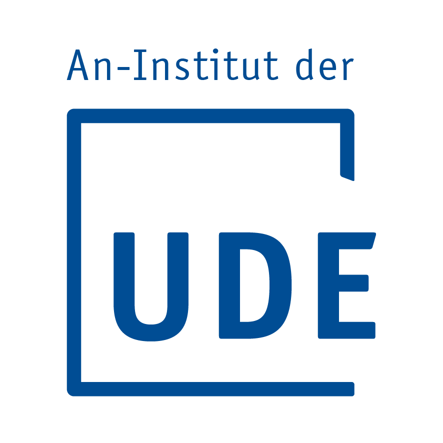 Logo der Universität Duisburg-Essen (UDE) für ihre An-Institute