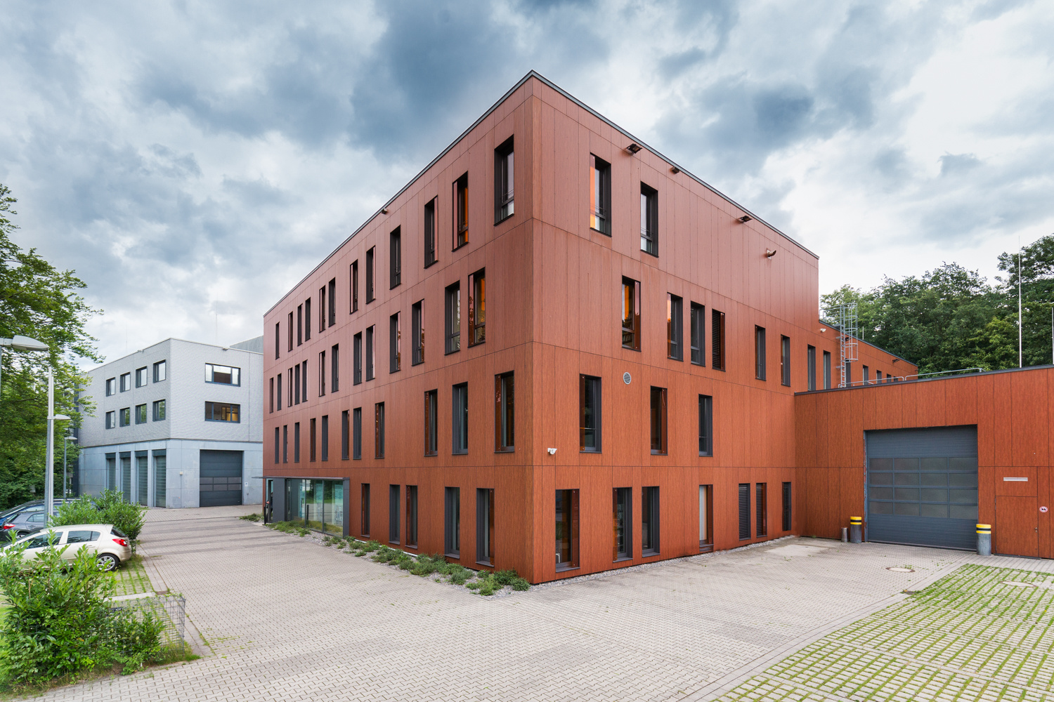 Die beiden Institutsgebäude des ZBT - Zentrum für BrennstoffzellenTechnik in Duisburg