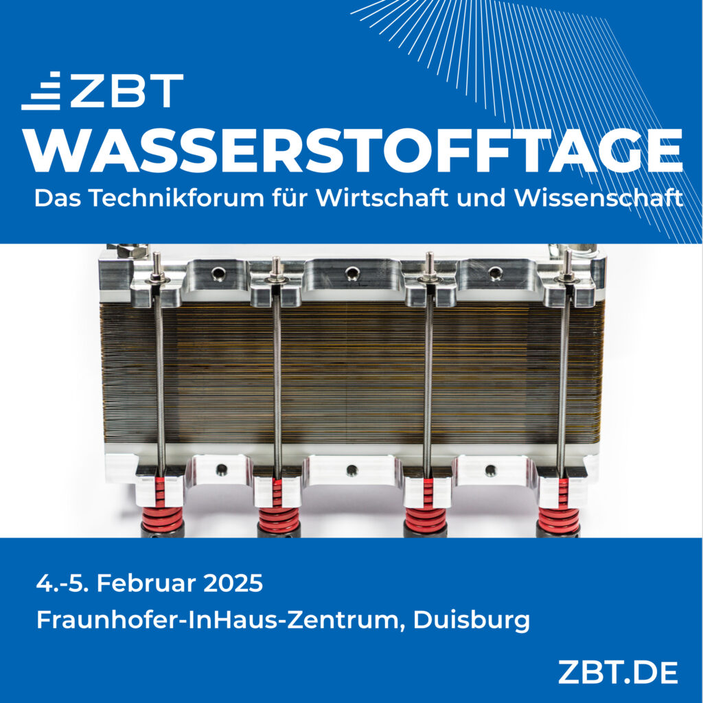 Save-the-date zu den ZBT-Wasserstofftagen 2025