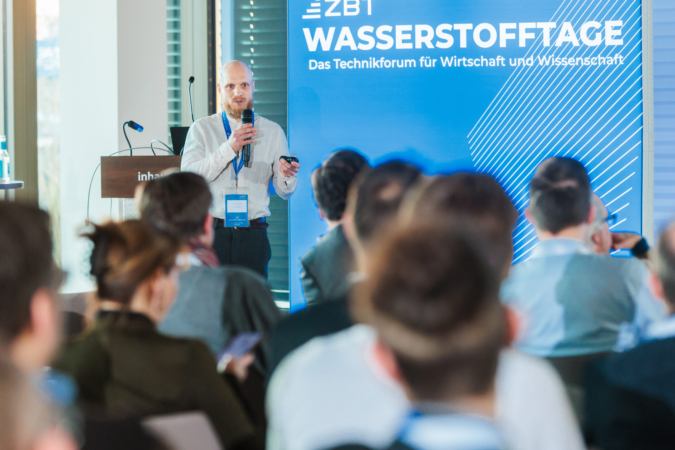 ZBT-Wasserstofftage 2025, Referent hält einen Vortrag