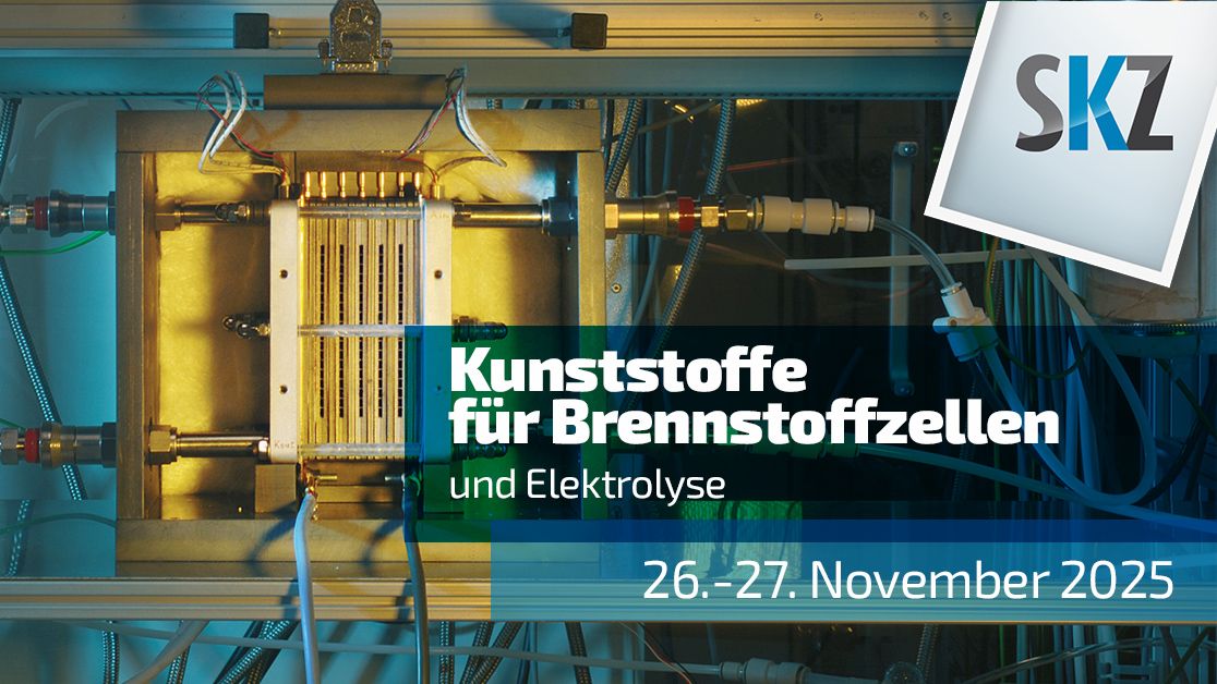 Einladungsflyer zur Tagung Kunststoffe für Brennstoffzellen und Elektrolyse