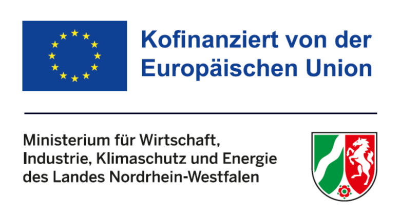 Förderlogo der EU und des NRW-Wirtschaftsministerium