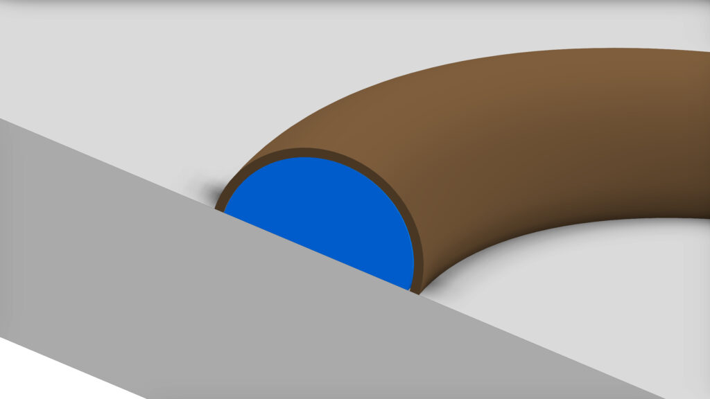 Grafische Darstellung einer Beschichtung für Silikondichtungen in Brennstoffzellen